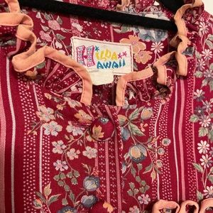 Vintage Hawaii Aloha Print Muumuu with great detail and in good condition